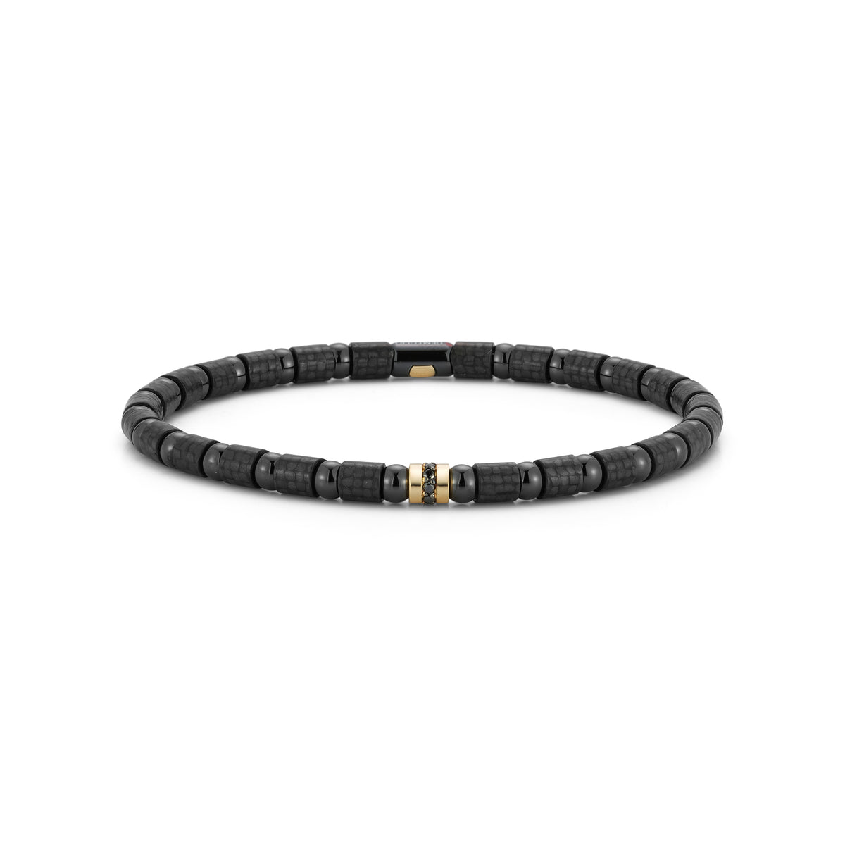 Men's Demeglio Ceramic, Diamond and Gold Bracelet