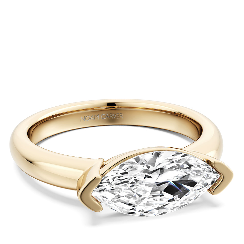14K Yellow Gold Engagement Ring-Setting Only
