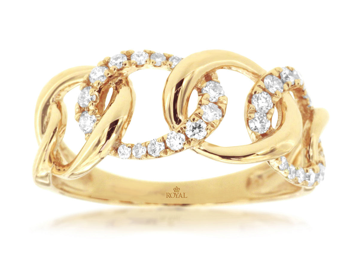 Gold and Daimond Fashion Ring
