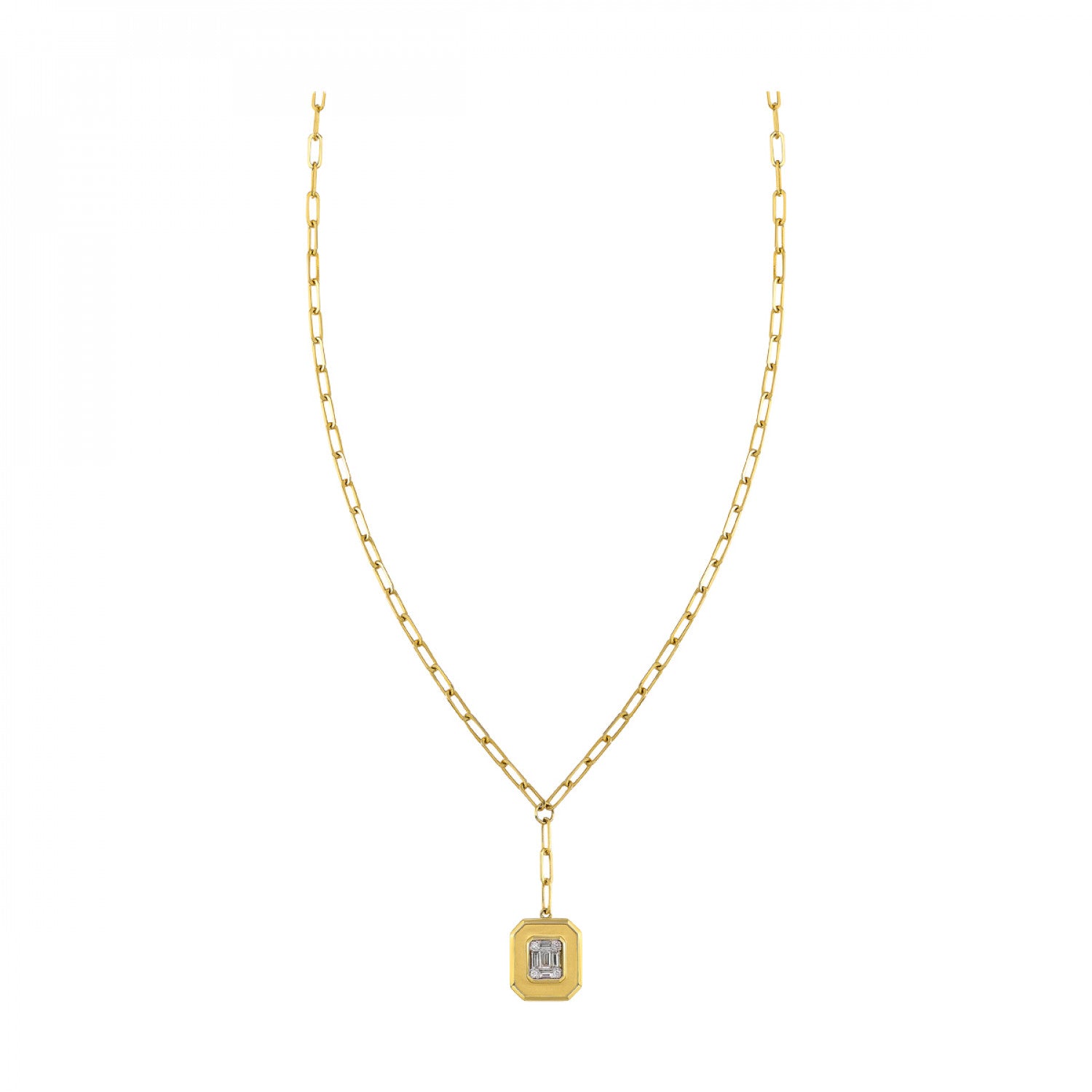 14K Yellow Gold Diamond .14CTW Necklace