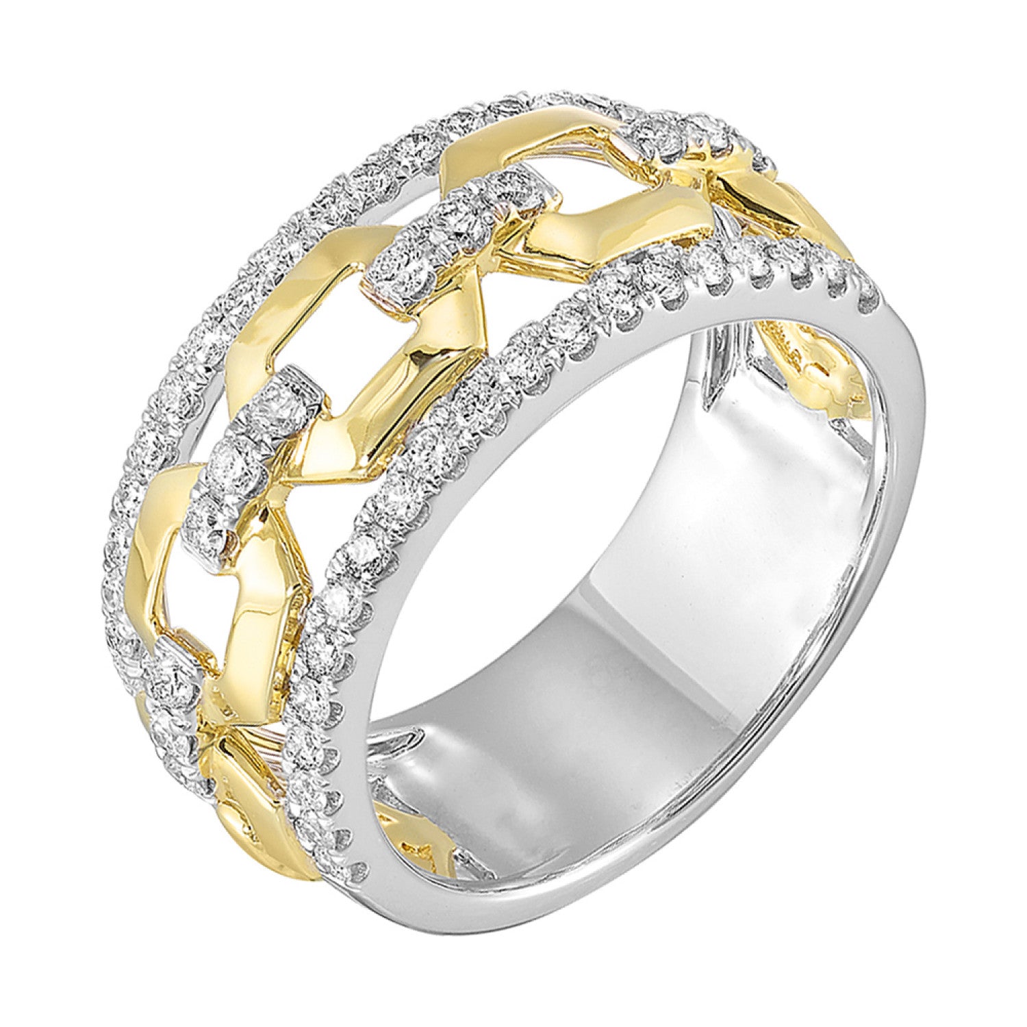 HOLIDAY GIFT GUIDE - 2D - 14K TWO TONE GOLD AND 1/2CTW Diamond RING