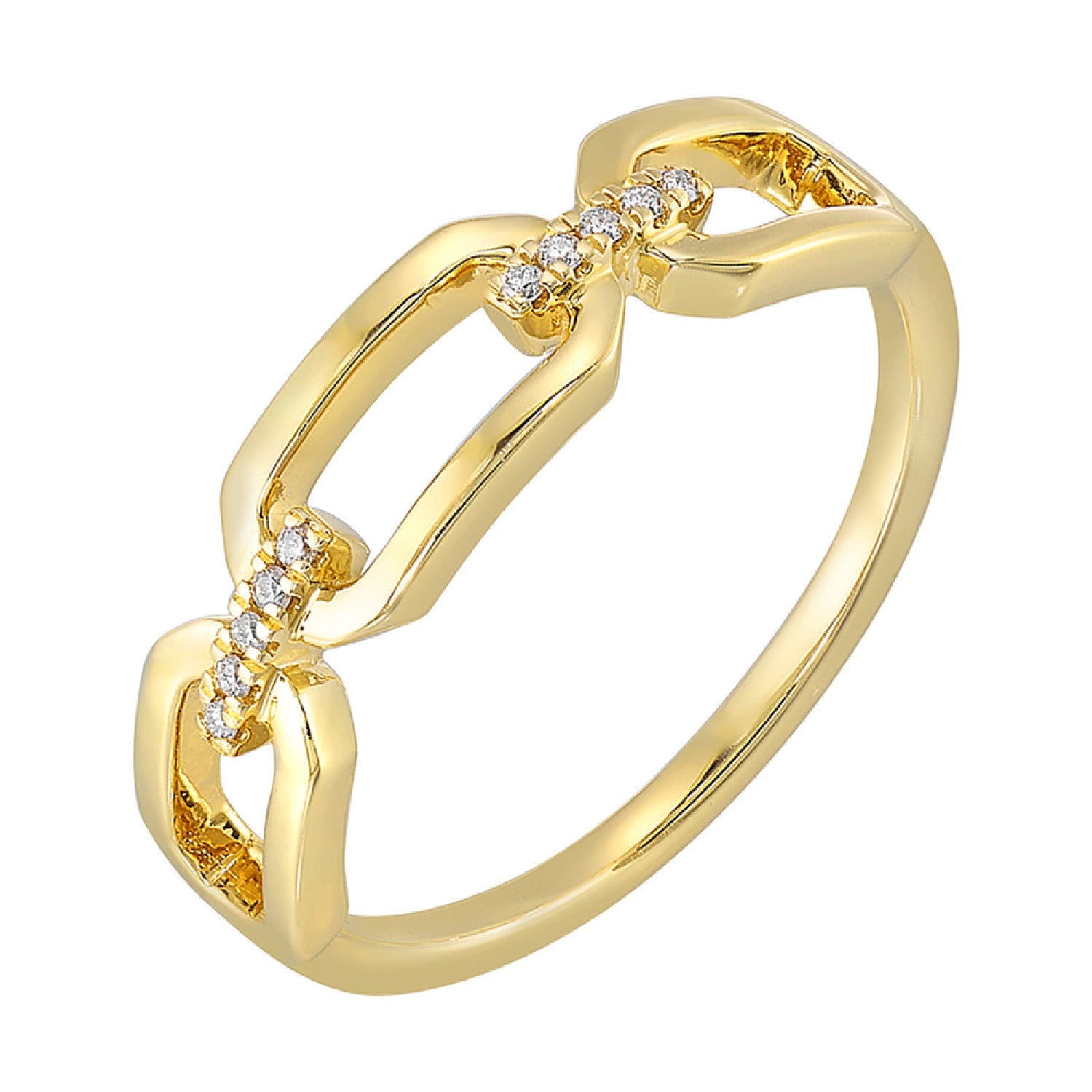 HOLIDAY GIFT GUIDE - 2H - 14K YELLOW GOLD 1/25CTW Diamond RING