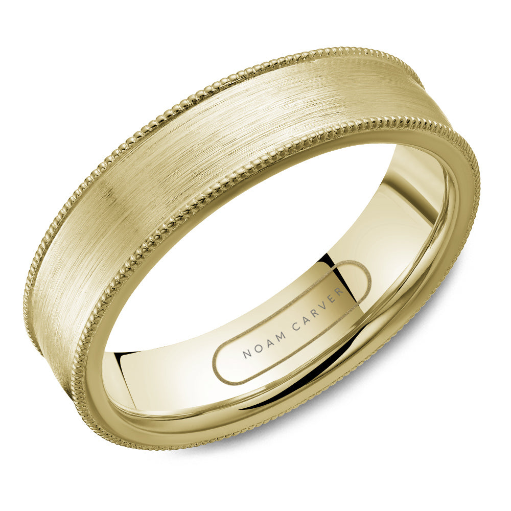 14K Yellow Gold Men's Wedding Band