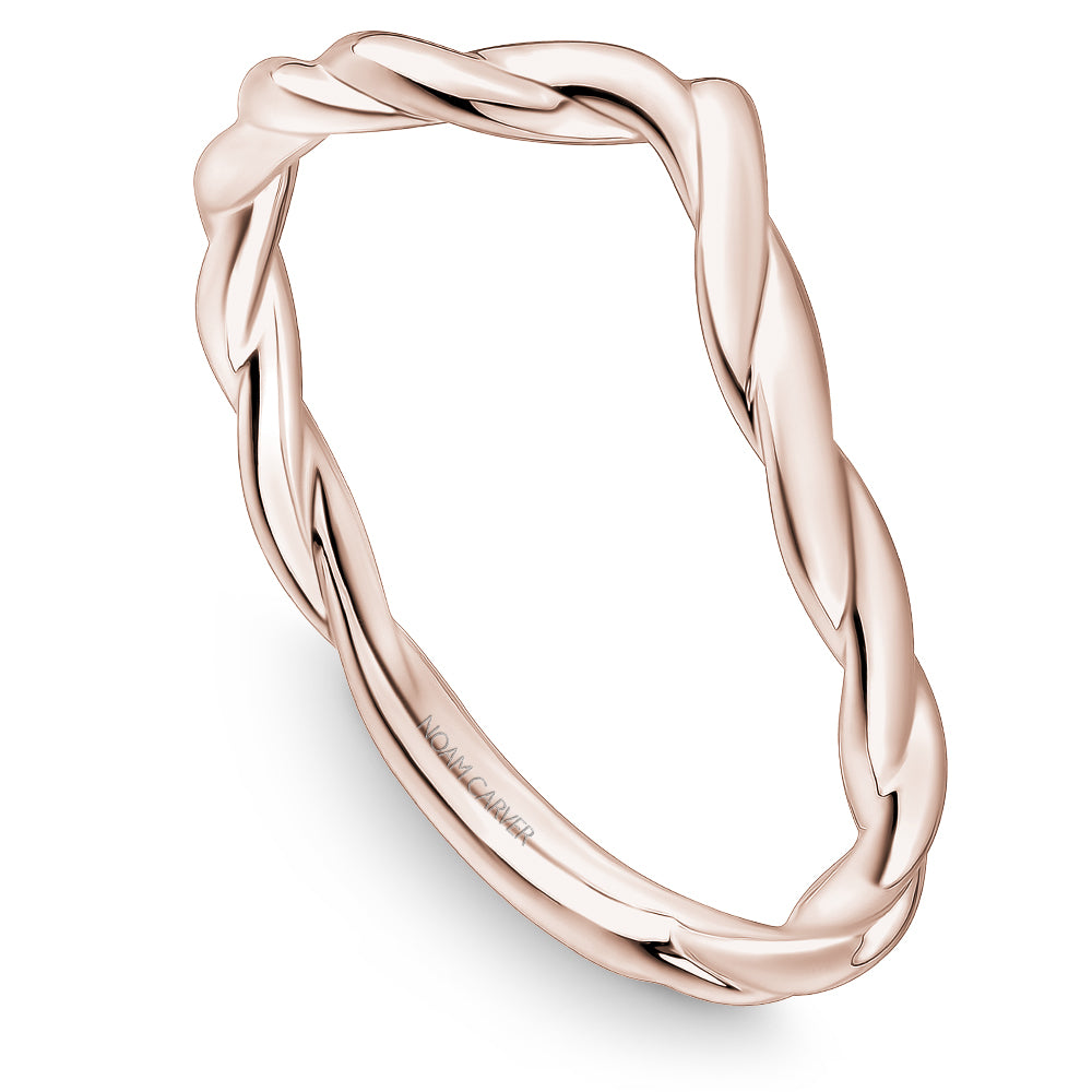 Noam carver 14k rose gold twisted contour band