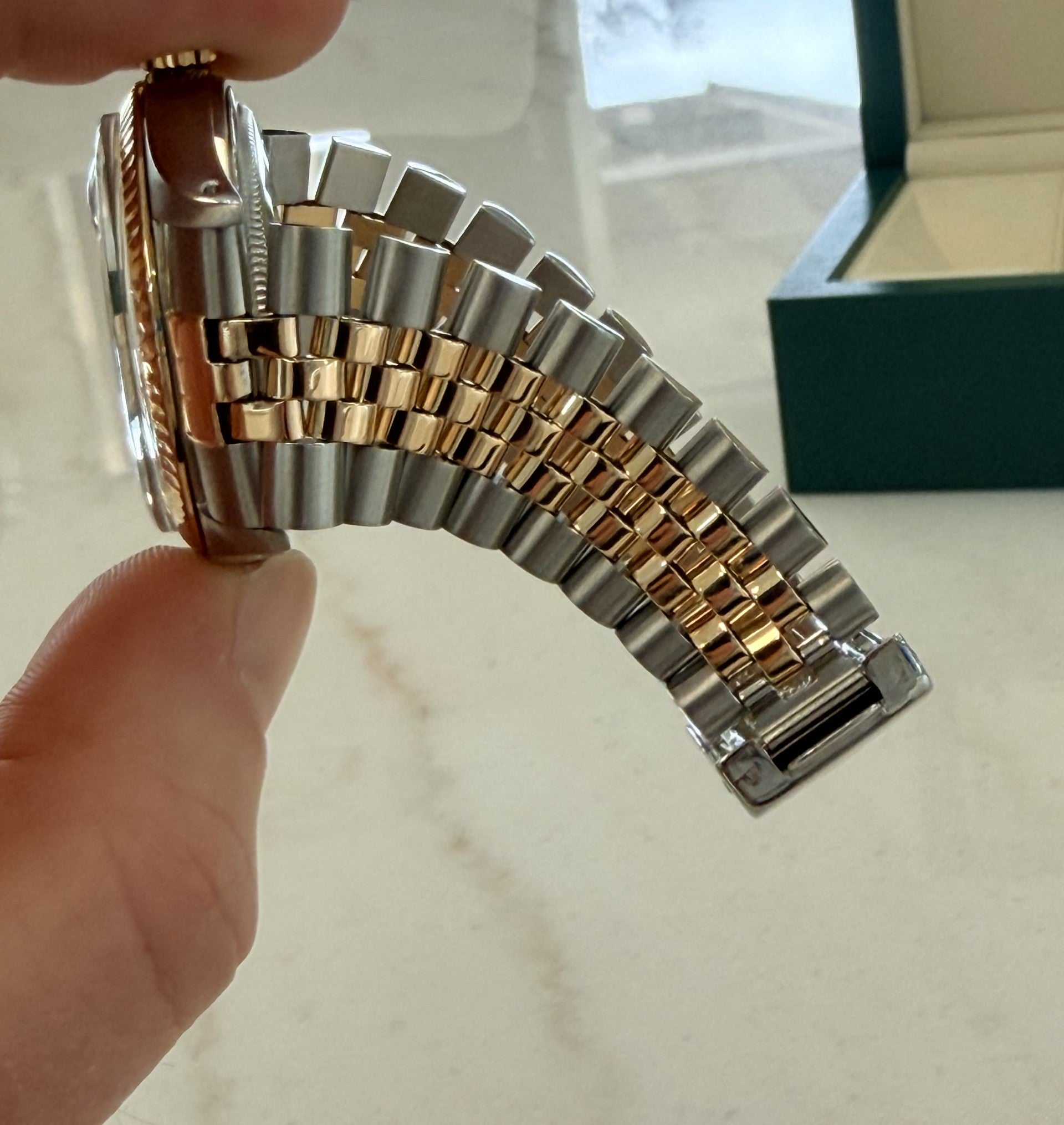 Rolex Datejust Buckley Dial Vintage Mens Watch 16013