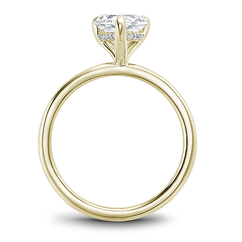 noam caver 14k yellow gold diamond hidden halo engagement ring