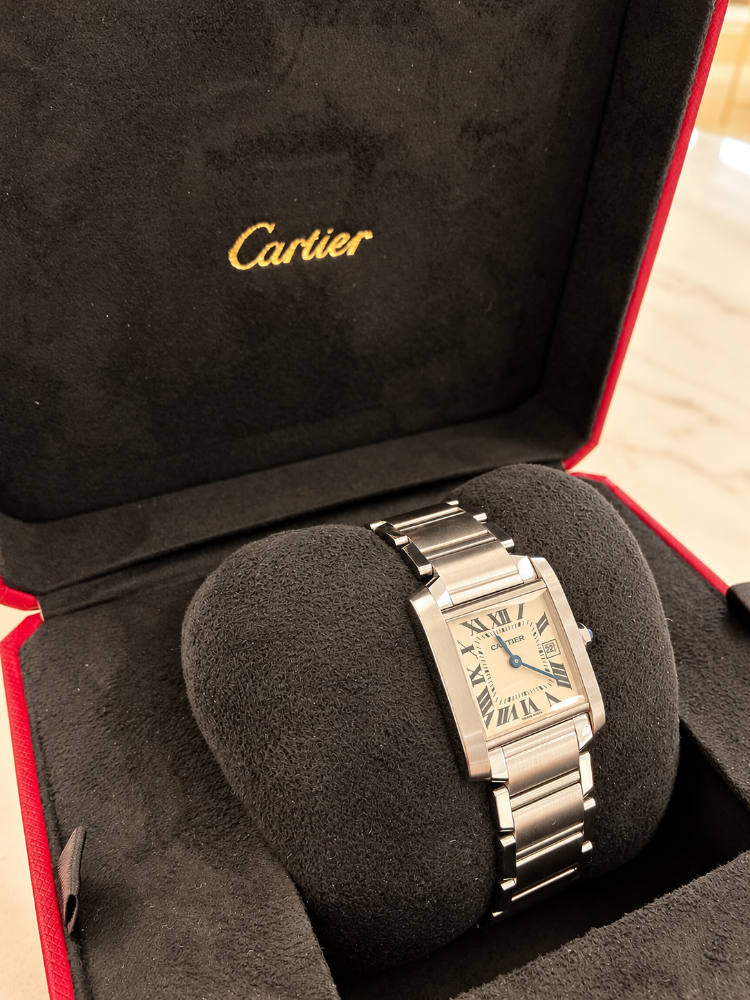 CARTIER TANK MIDSIZE STAINLESS-STEEL W51011Q3