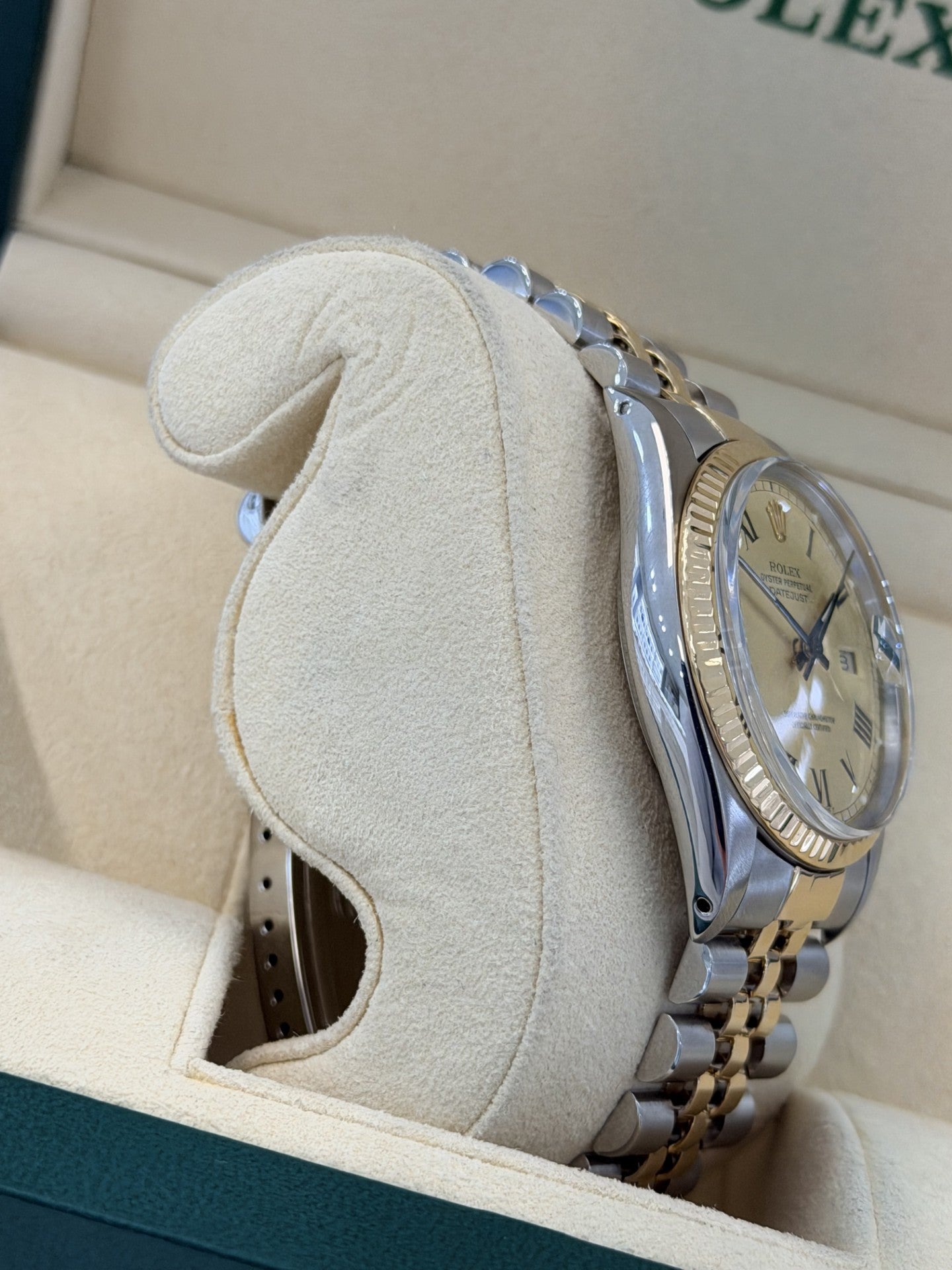 Rolex Datejust Buckley Dial Vintage Mens Watch 16013