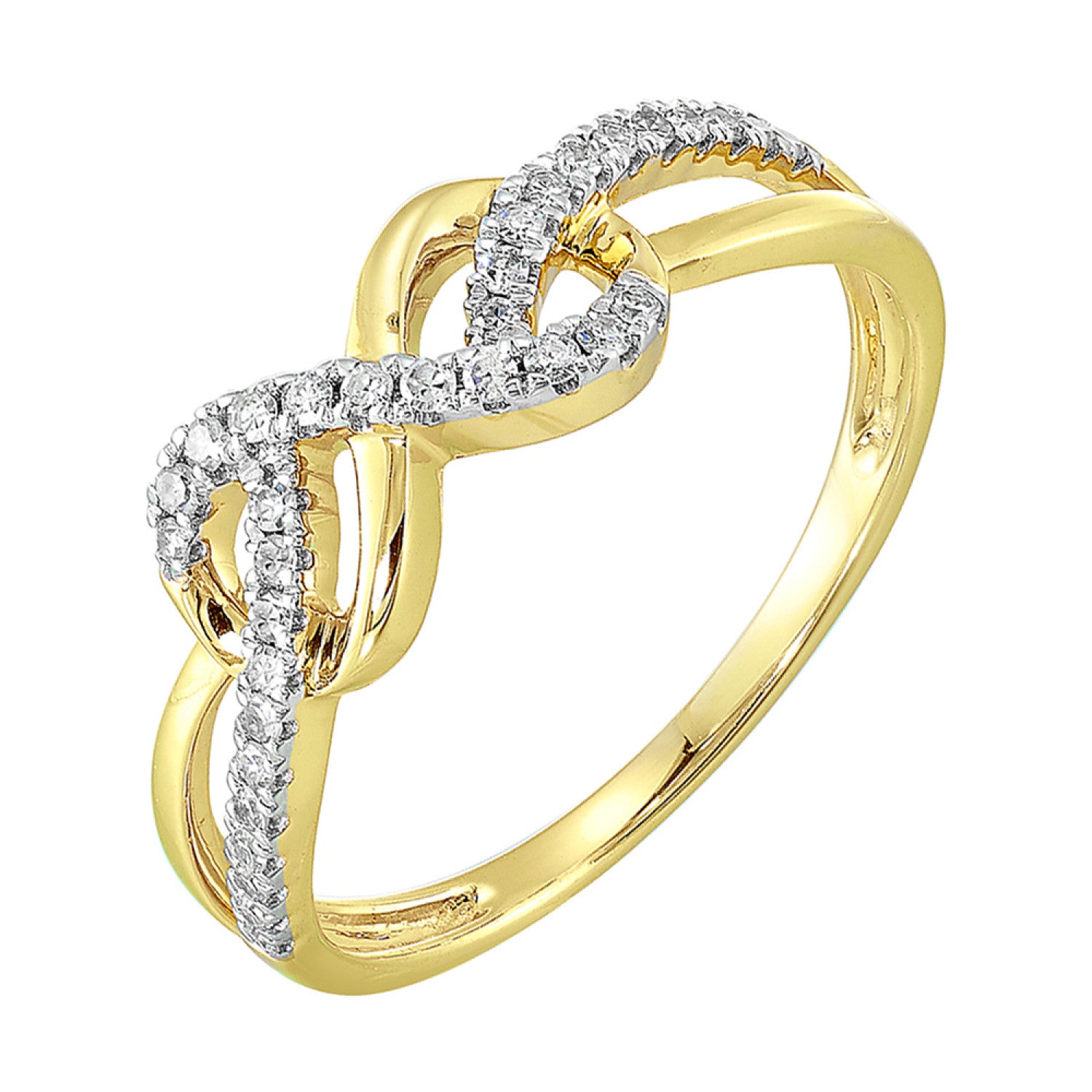 HOLIDAY GIFT GUIDE - 12j - 10K YELLOW GOLD 1/6CTW Diamond ring