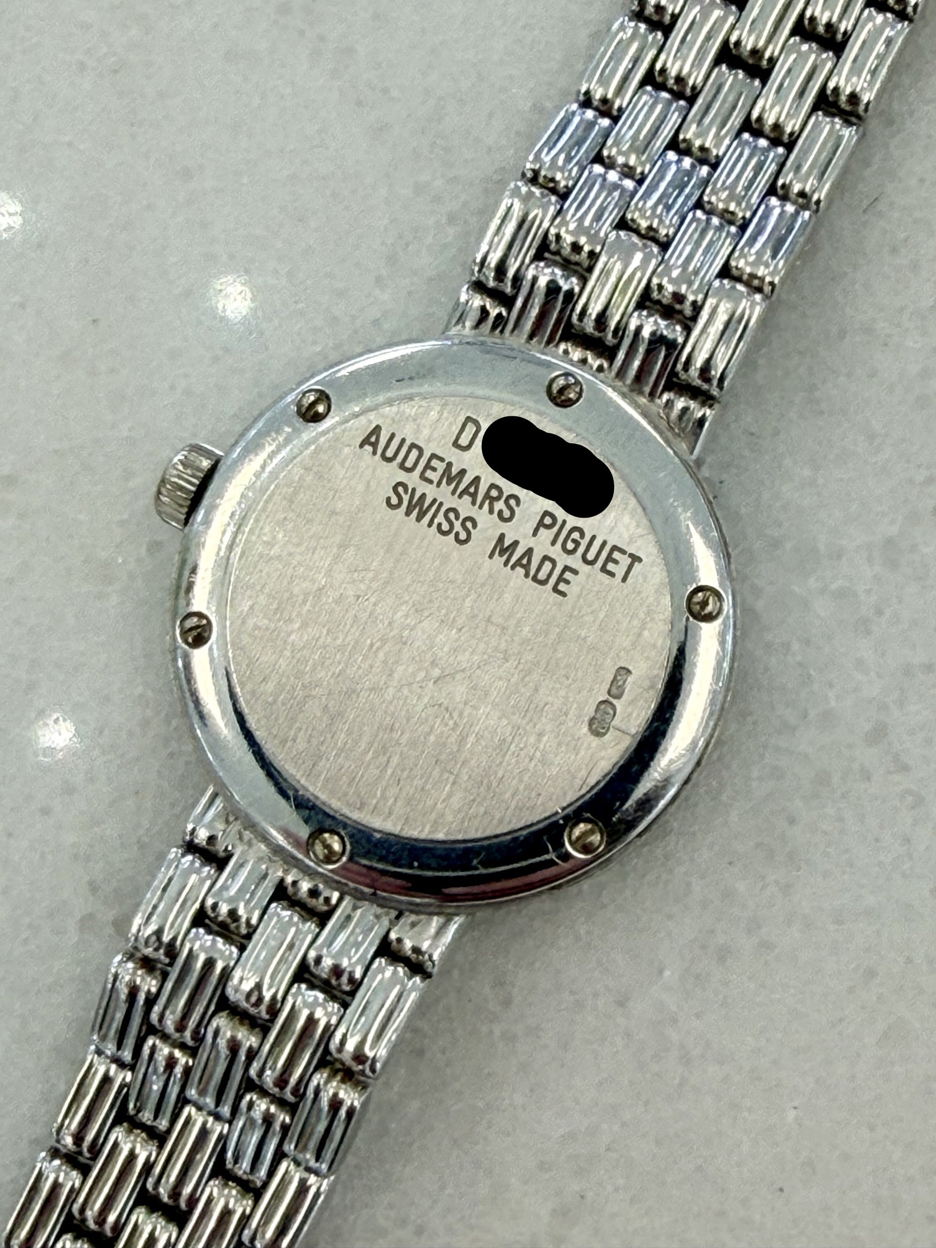 Audemars Piguet White Gold Joaillerie Factory Set Diamond & Emerald Watch Ref. 79315BC
