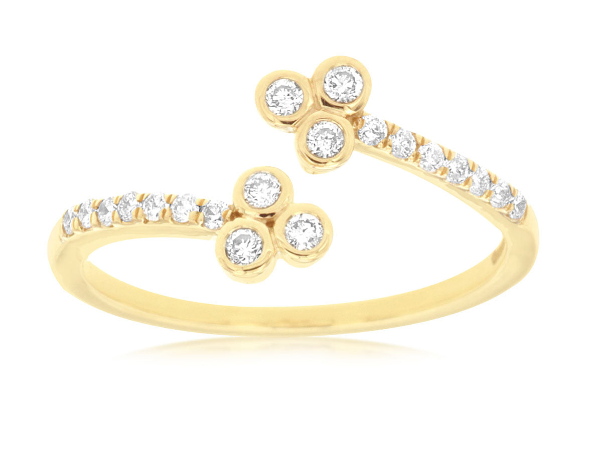 14K Yellow Gold Diamond Ring