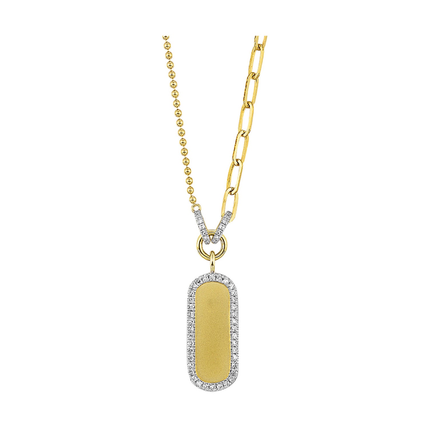 HOLIDAY GIFT GUIDE - 2F - 14K YELLOW GOLD 1/7CTW Diamond Necklace