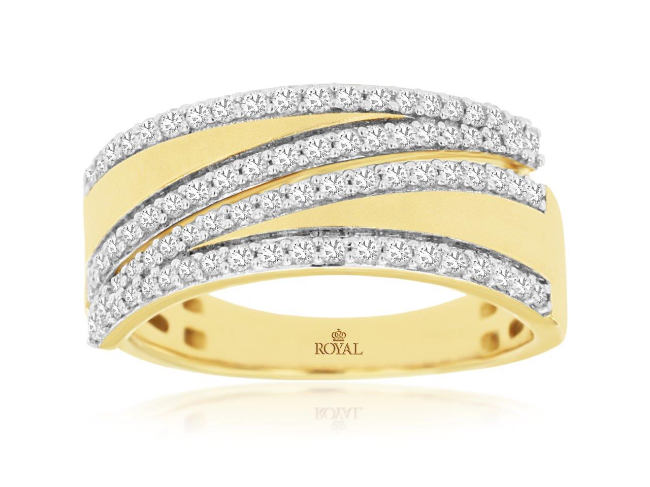 Yellow Gold and Diamond Fashion Ring