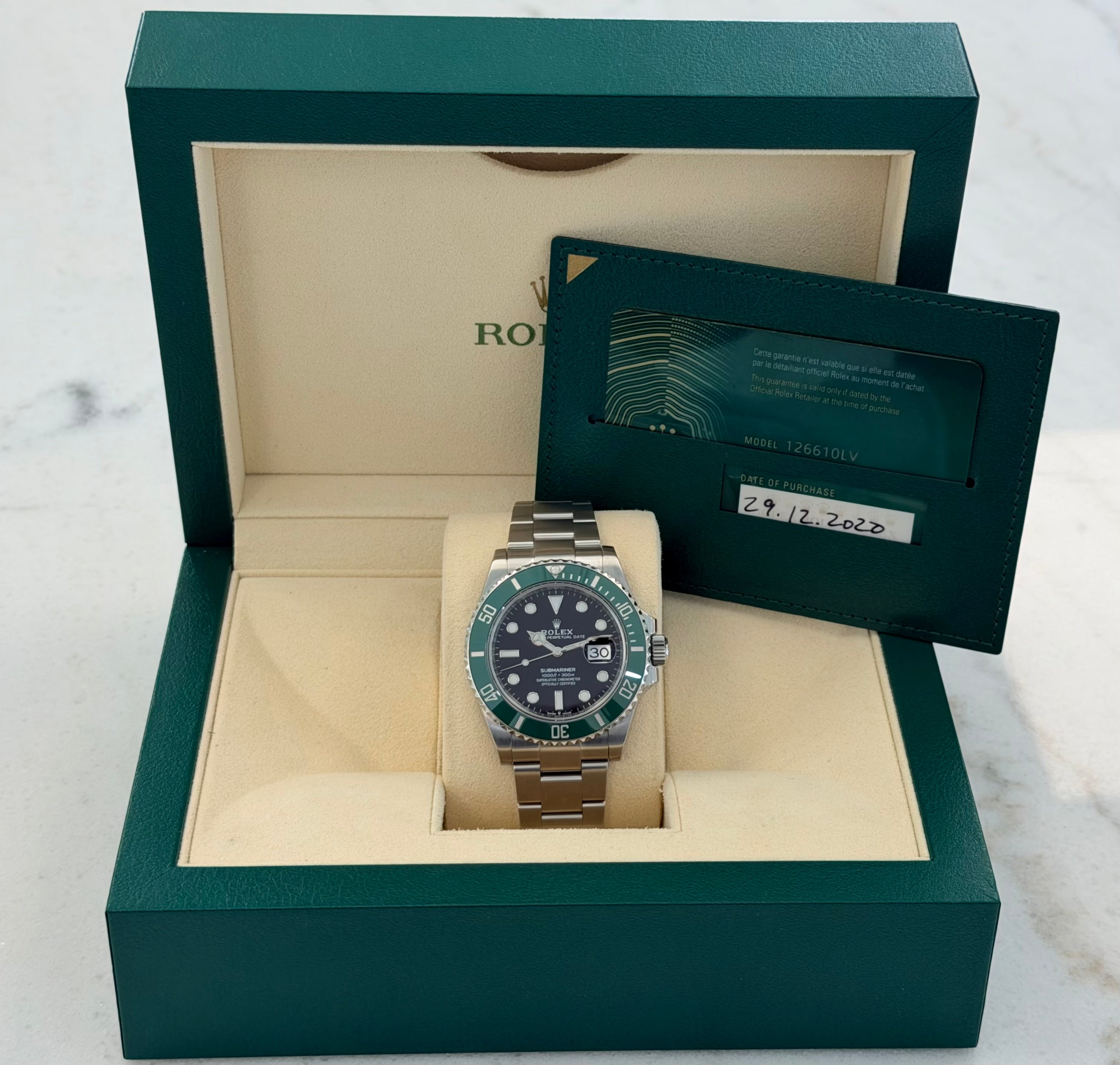 2020 Rolex Submariner Starbucks 126610LV