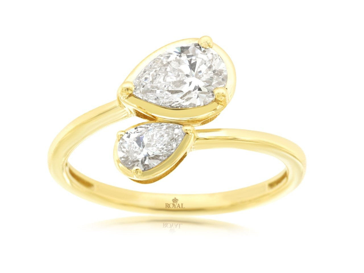 14K Yellow Gold Lab Grown Diamond Ring