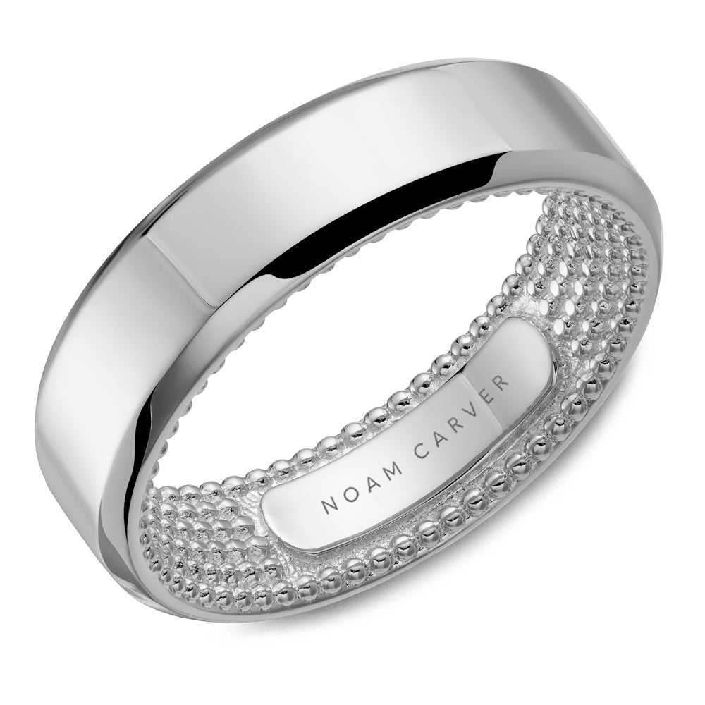 Men's 14K White Gold Wedding Band