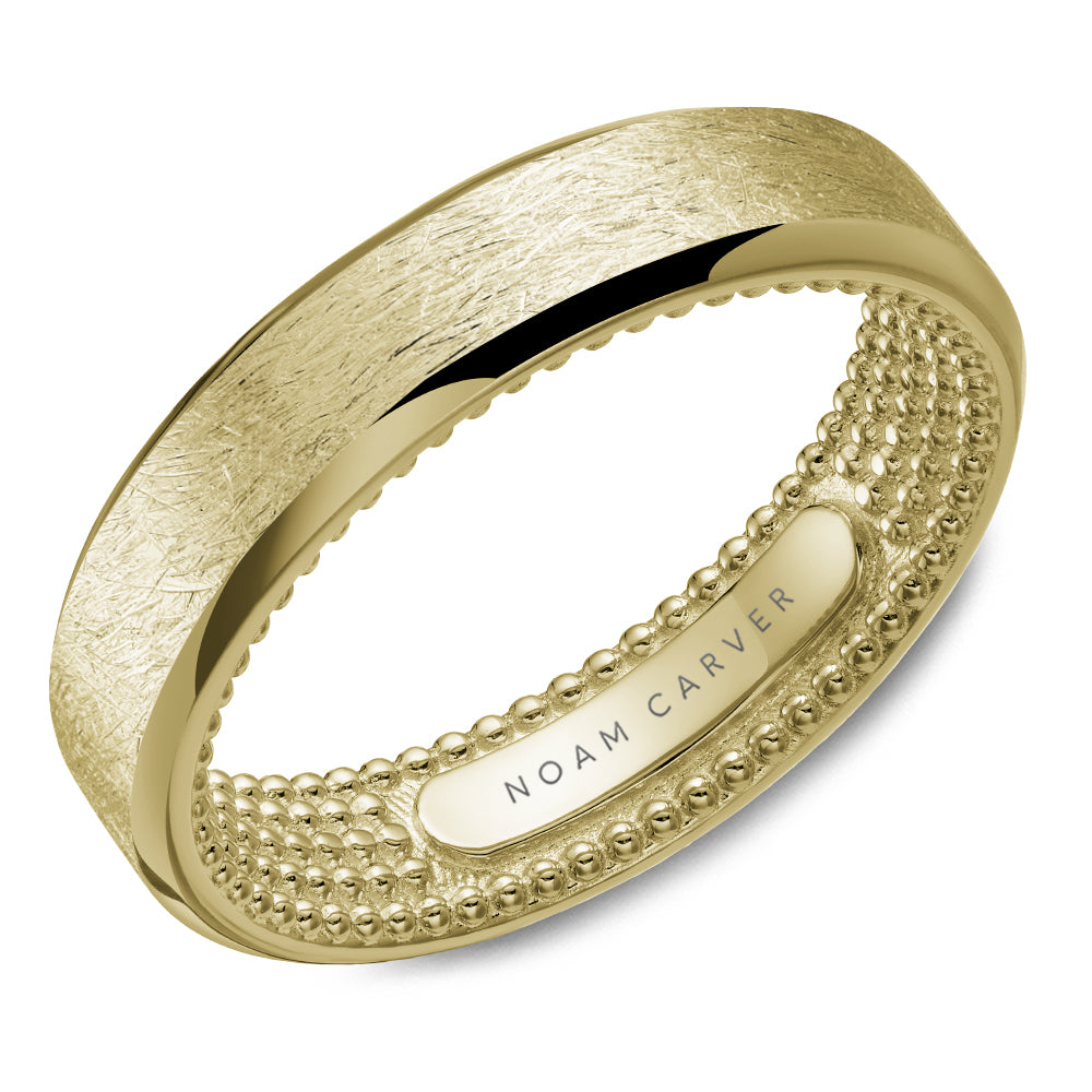 14K Yellow Gold Men's Wedding Band