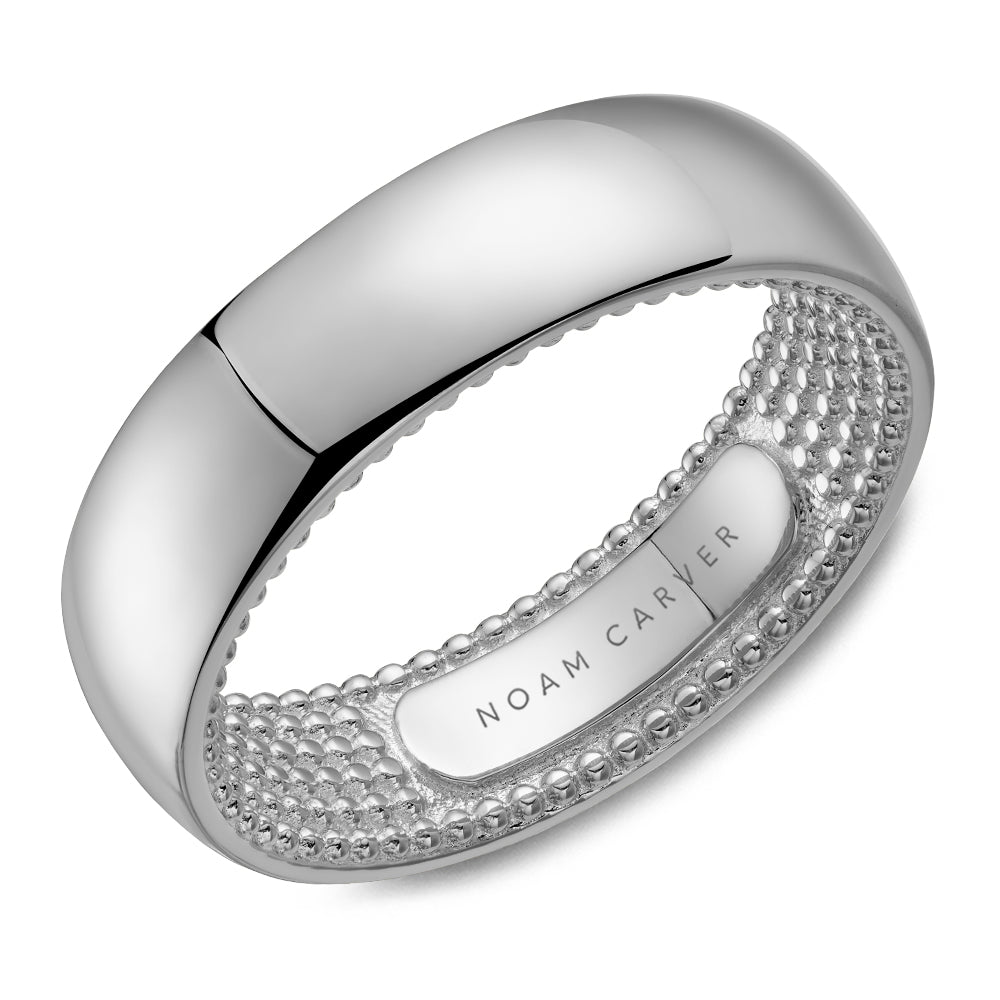 Men's 14K White Gold Wedding Band