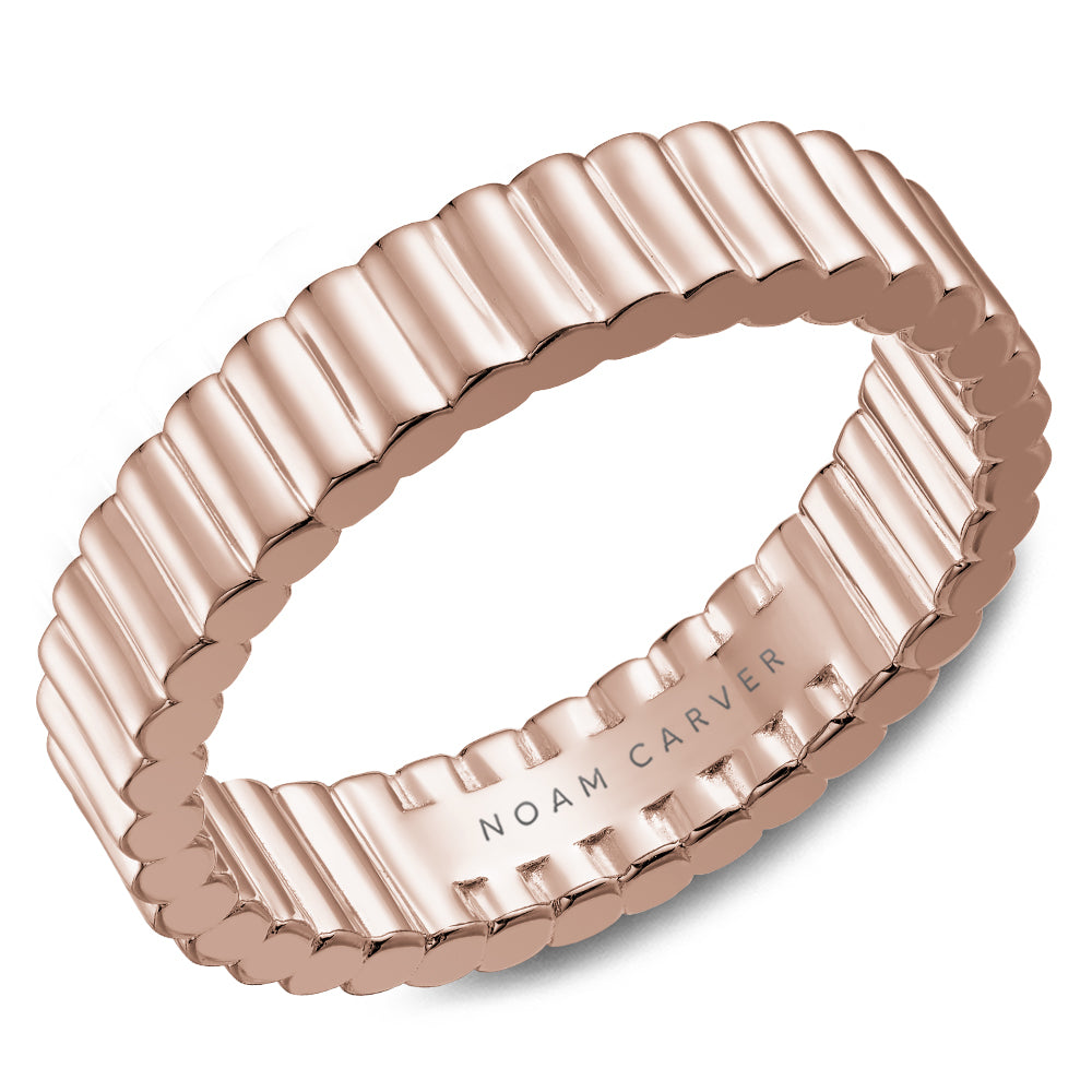 Men's 14K Rose Gold Wedding Band