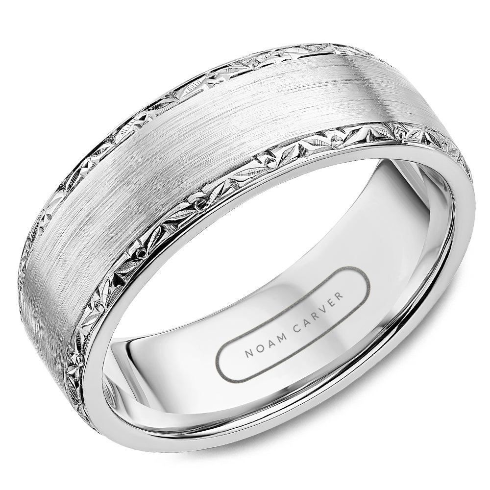 Men's 14K White Gold Wedding Ring