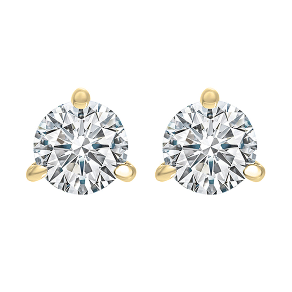 14Kt Yellow Gold Diamond 3/4Ctw Earring