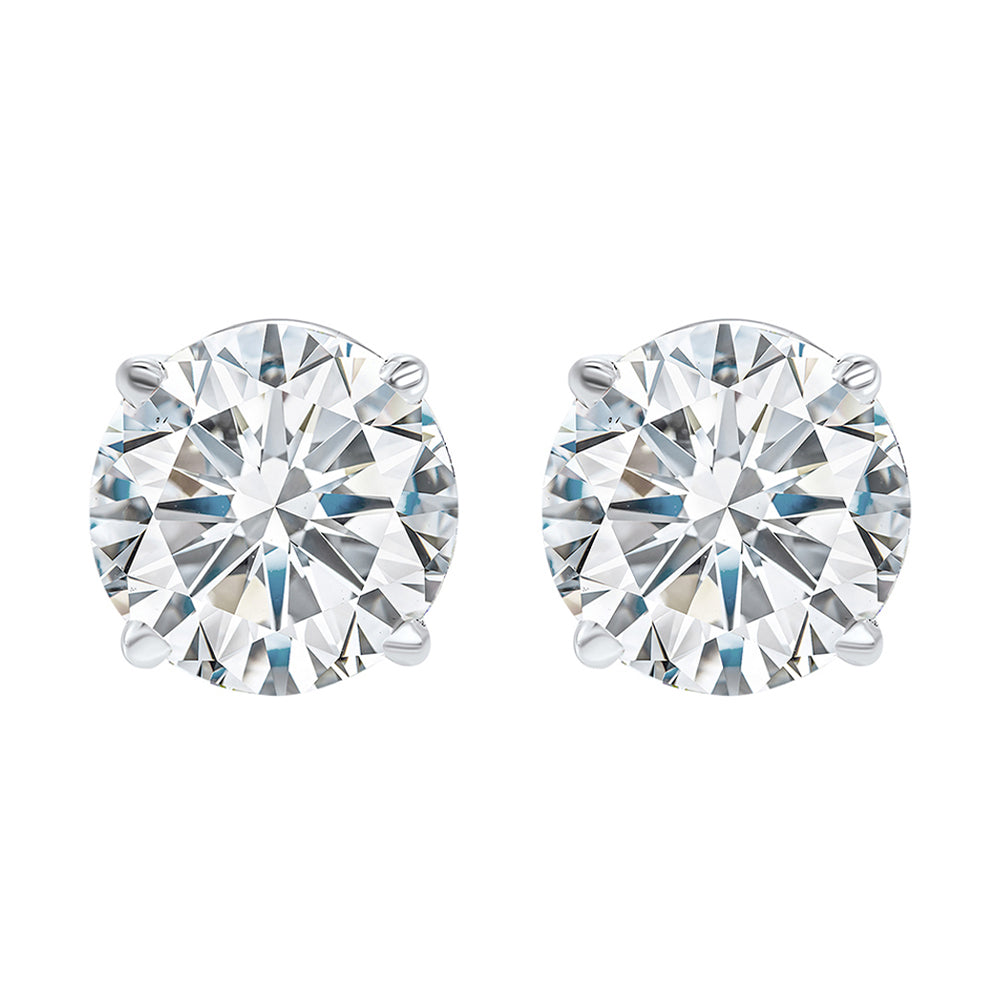 14Kt White Gold Diamond 1 1/5Ctw Earring