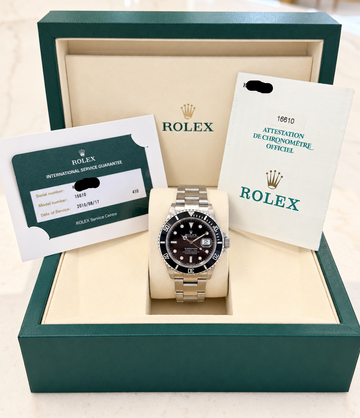 2001 Rolex Submariner 16610