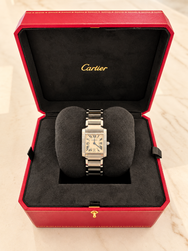 CARTIER TANK MIDSIZE STAINLESS-STEEL W51011Q3