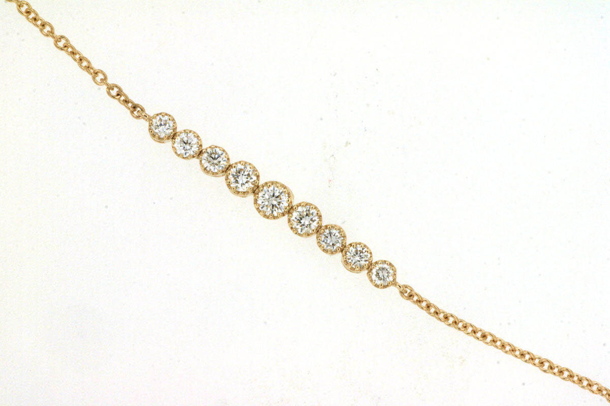 14K YELLOW GOLD DIAMOND BEZEL