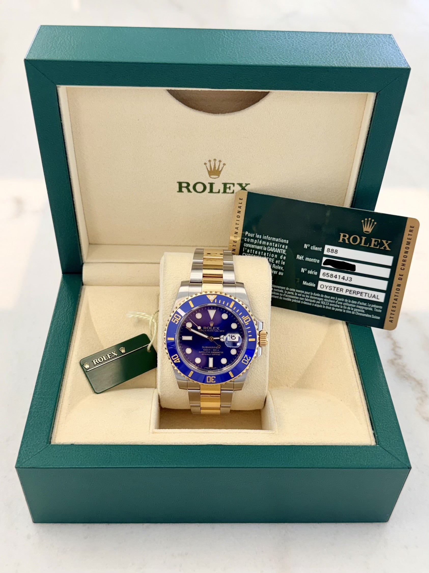 2014 ROLEX SUBMARINER 116613LB