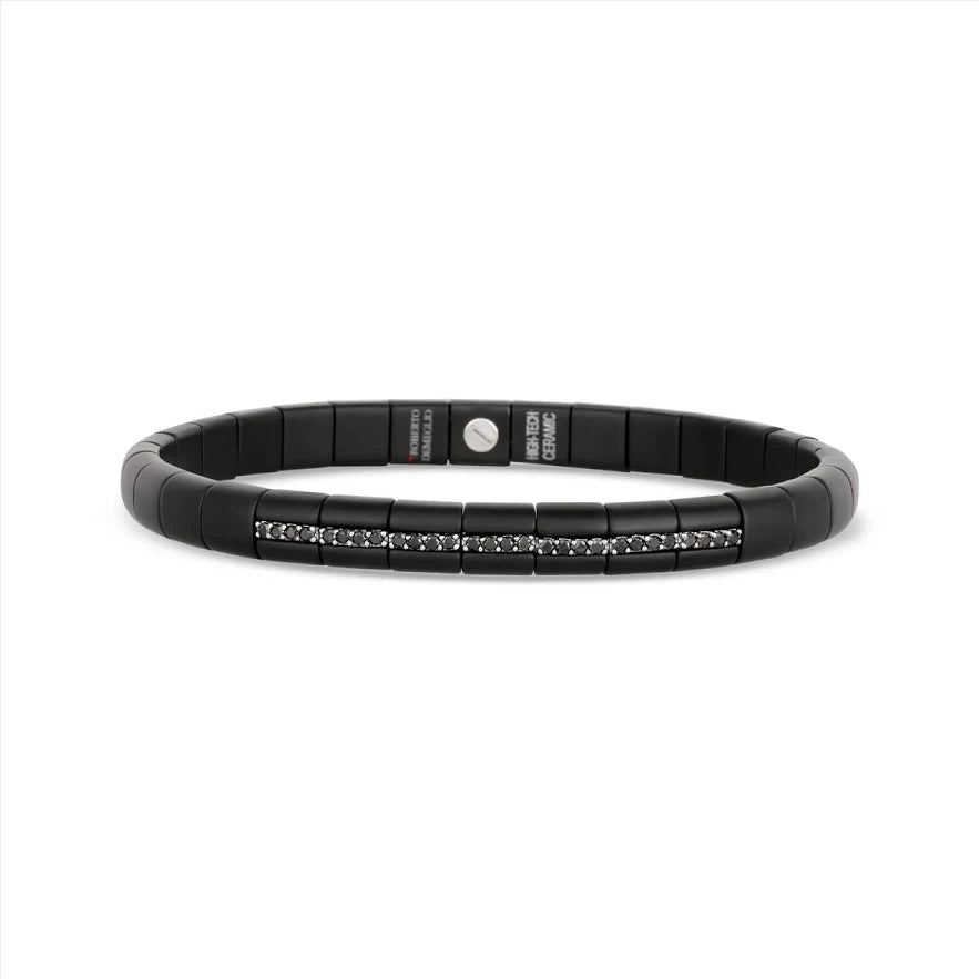 Demeglio Ceramic and Black Diamond Men's Bracelet