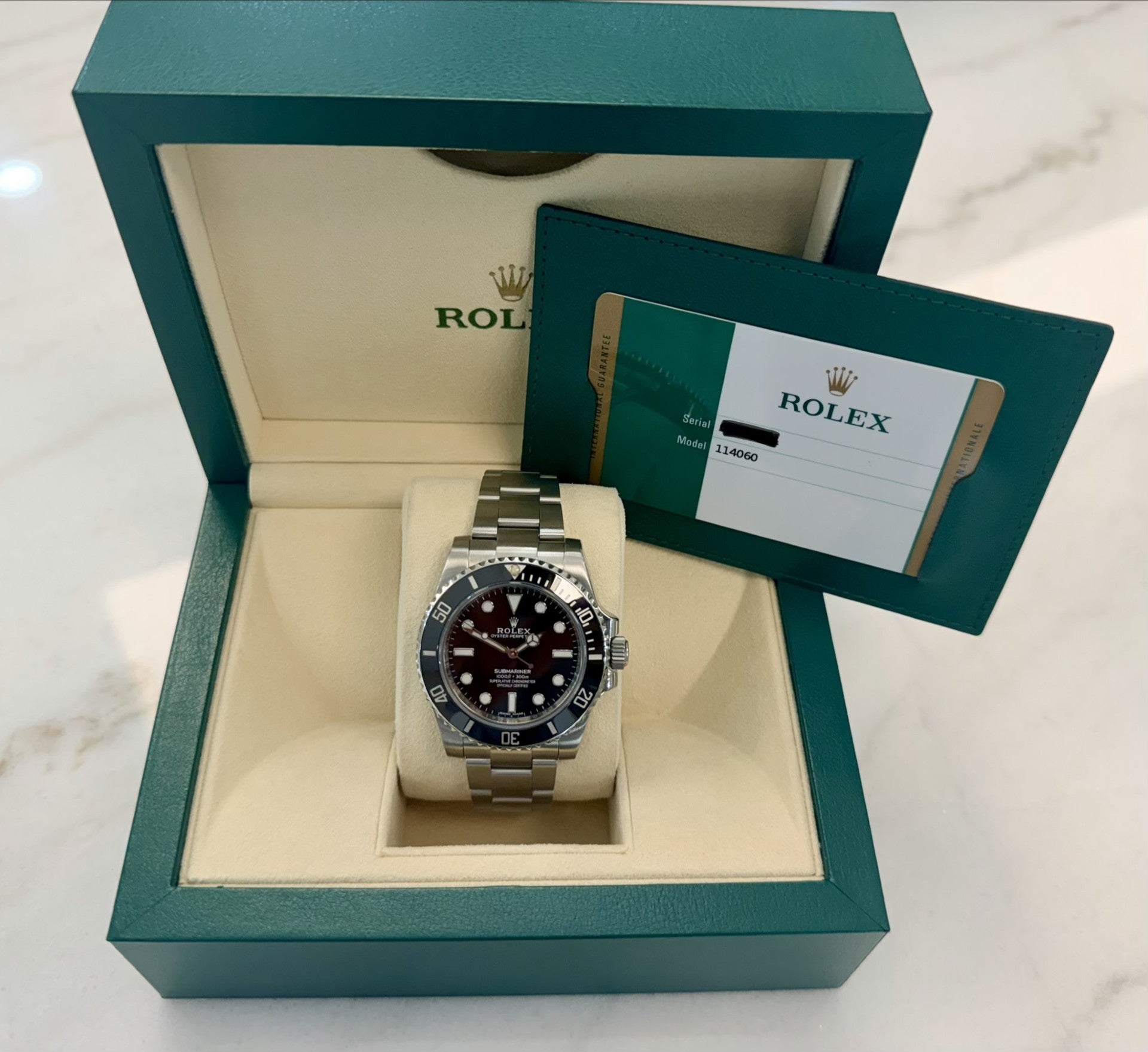 2018 Rolex Submariner No Date 114060